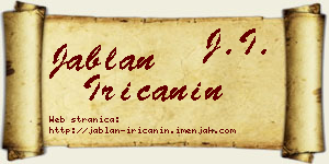 Jablan Iričanin vizit kartica